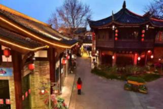 民乐县:亮化工程扮靓小城夜景